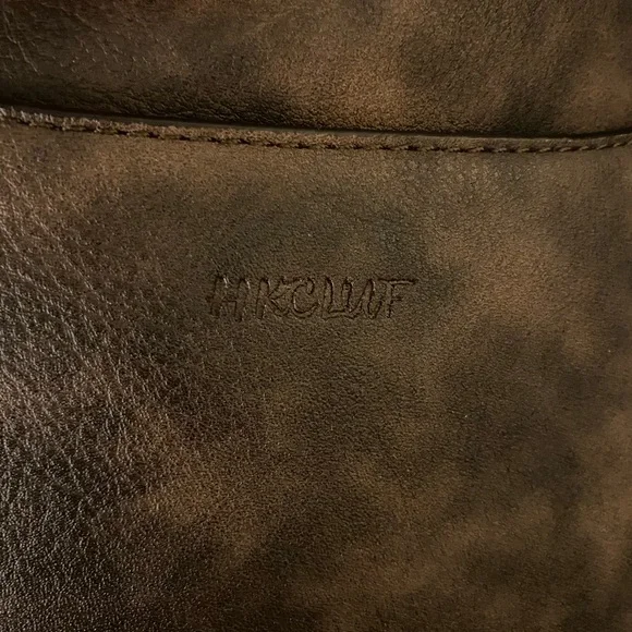 Brown Crossbody Bag with Patterned Strap - Picture 6 of 7